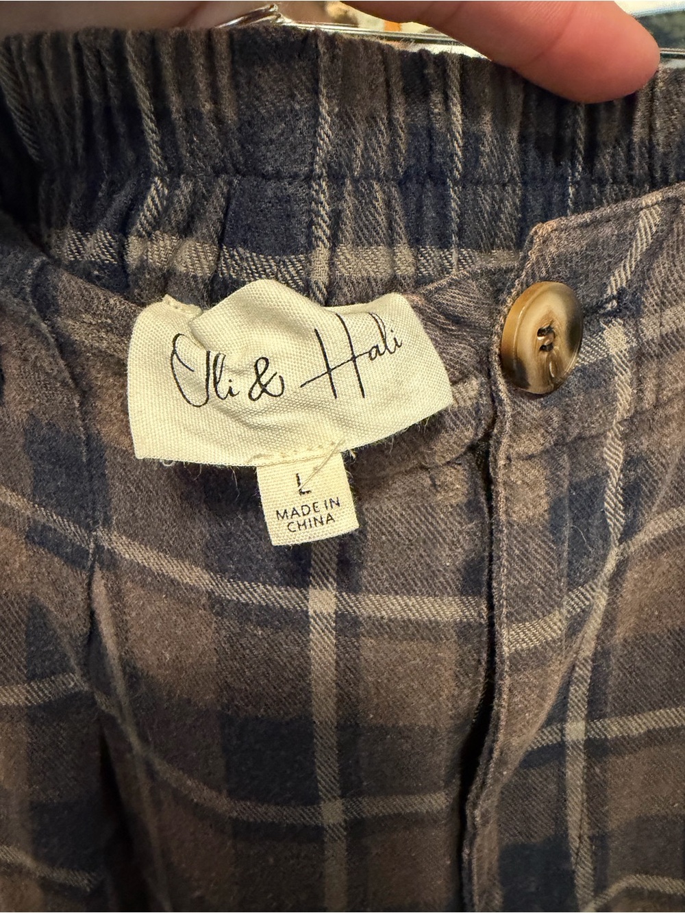 Oli & Hali Brown Plaid Relaxed Men’s Pants - Picture 4 of 4
